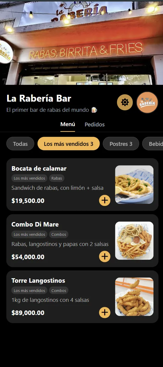Nuestro menú